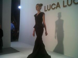 Final gown at Luca Luca NYFW